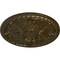 Ekena Millwork Tristan Ceiling Medallion (Fits Canopies up to 6 1/4"), Hand-Painted Brass, 32 3/8"OD x 3 1/2"P CM32TNBRS - alternate 2